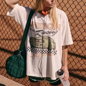 NWOT Free People x Original Retrobrand Racing Boyfriend Graphic Tee
